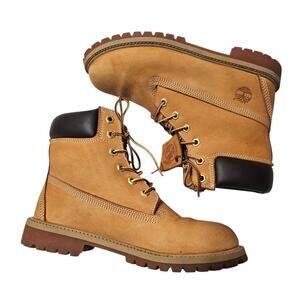 Junior Timberland Premium 6-Inch Waterproof Boot in Wheat Size 6